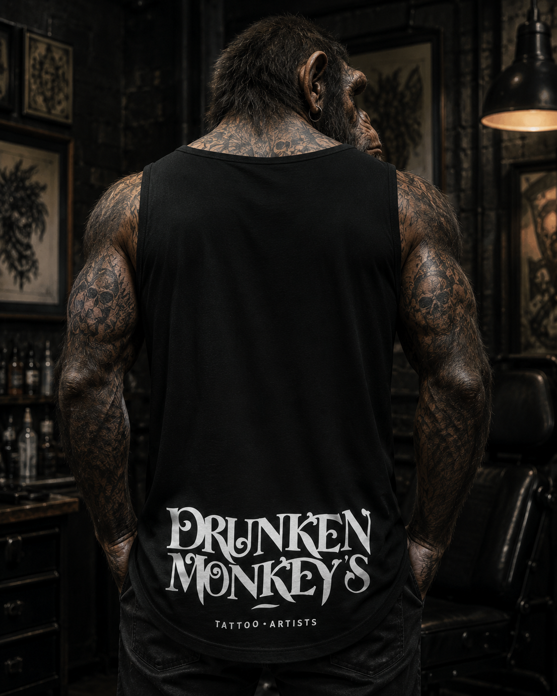 Tank Top mit Monkey Print