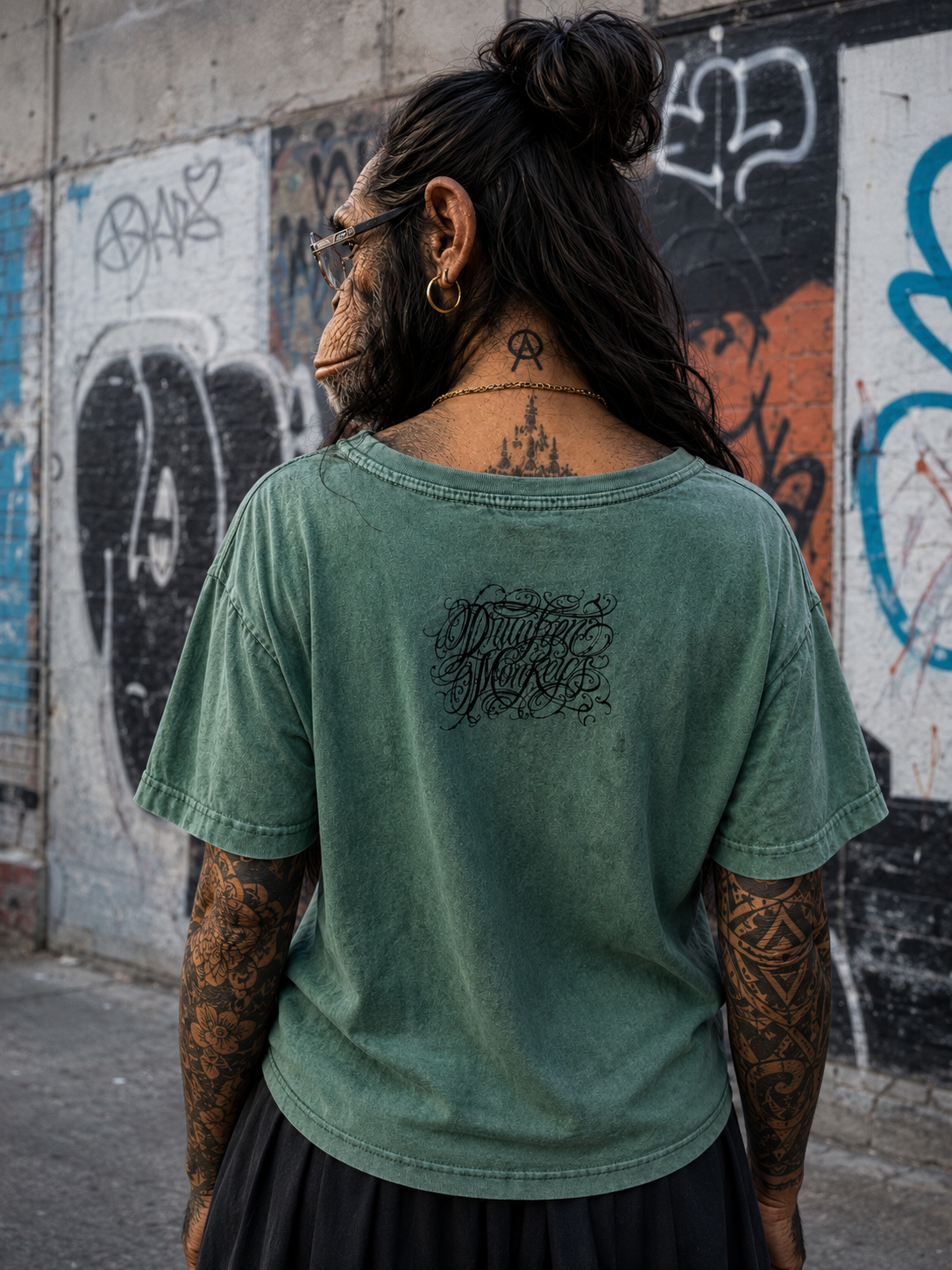 Crop Top Piro x türkis meliert
