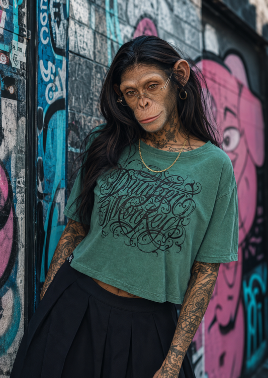 Crop Top Piro x türkis meliert